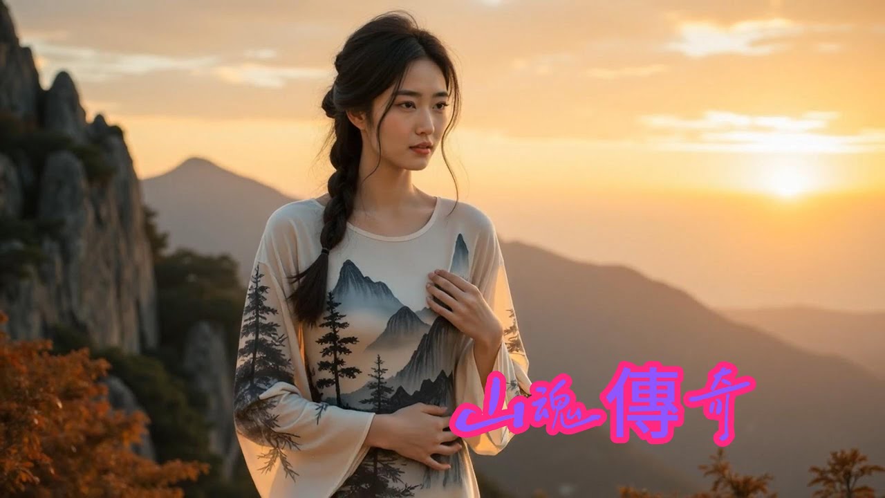 山魂傳奇,**[AI 繪圖夢幻傑作] 🎨 超現實「山脈之魂」：多重曝光美學人像故事 - SD 視覺震撼**