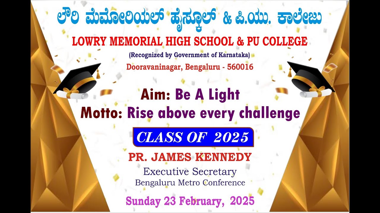 High School & PU College Graduation | 23/2/2025