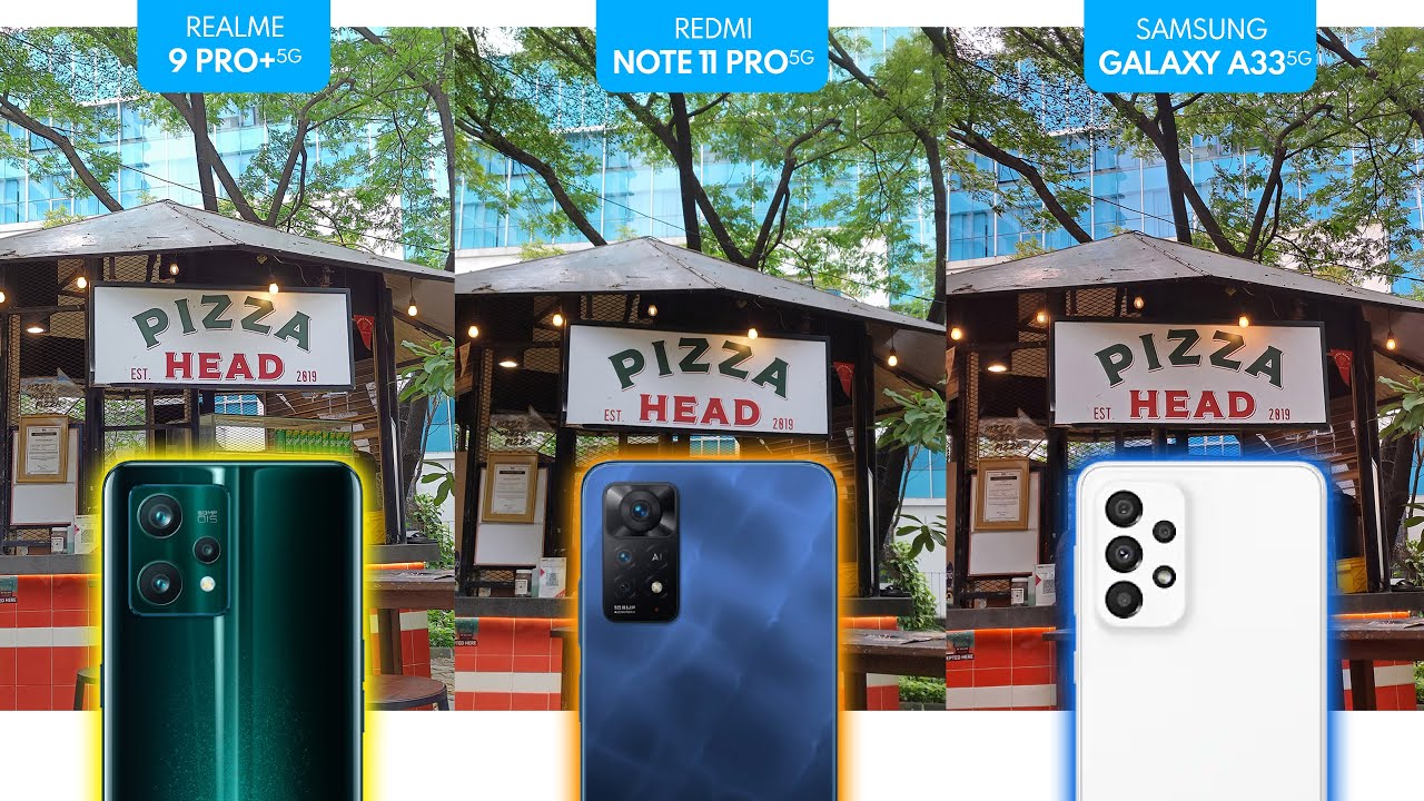 KAMERA HP 4-JUTAAN TERBAIK 2022? Redmi Note 11 Pro 5G vs A33 5G vs Realme 9 Pro Plus (BLIND TEST)
