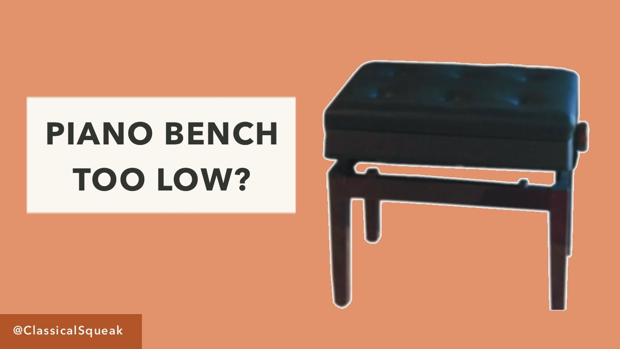 Piano Bench Too Low? Try this! | Piano Posture | Piano Practice Tips & Tricks