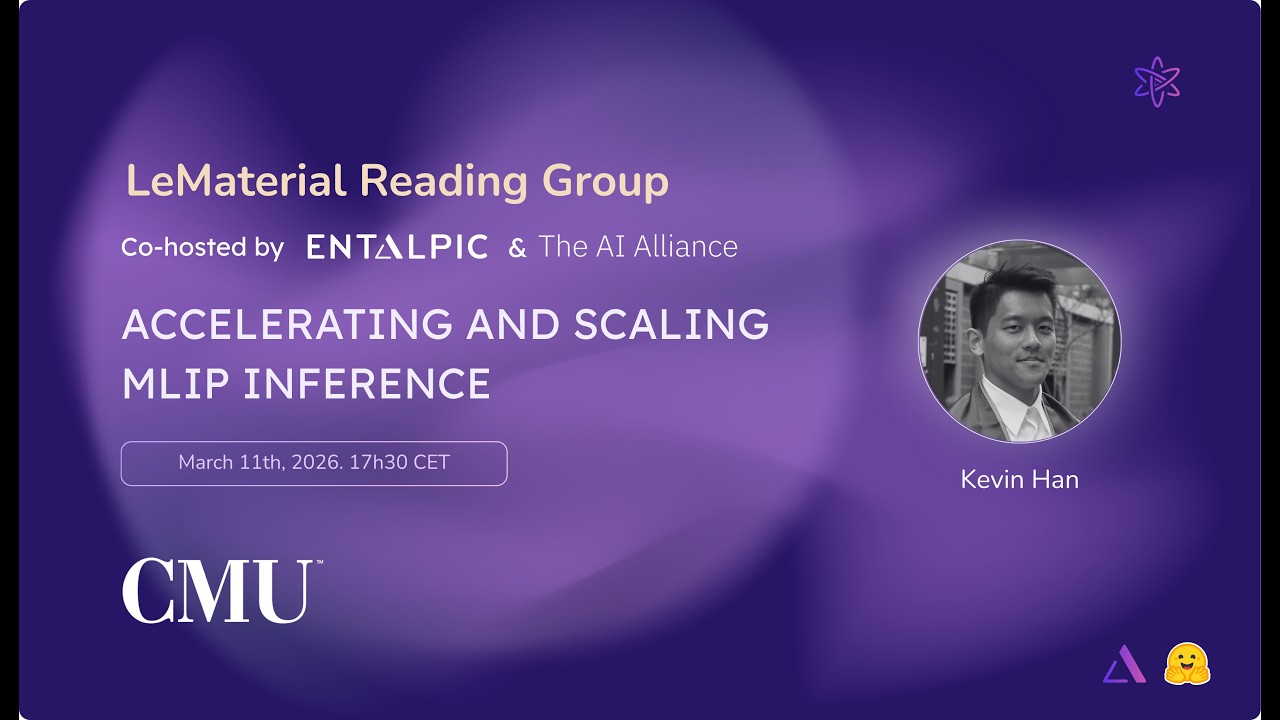 Accelerating and scaling MLIP inference | LeMaterial Reading Group