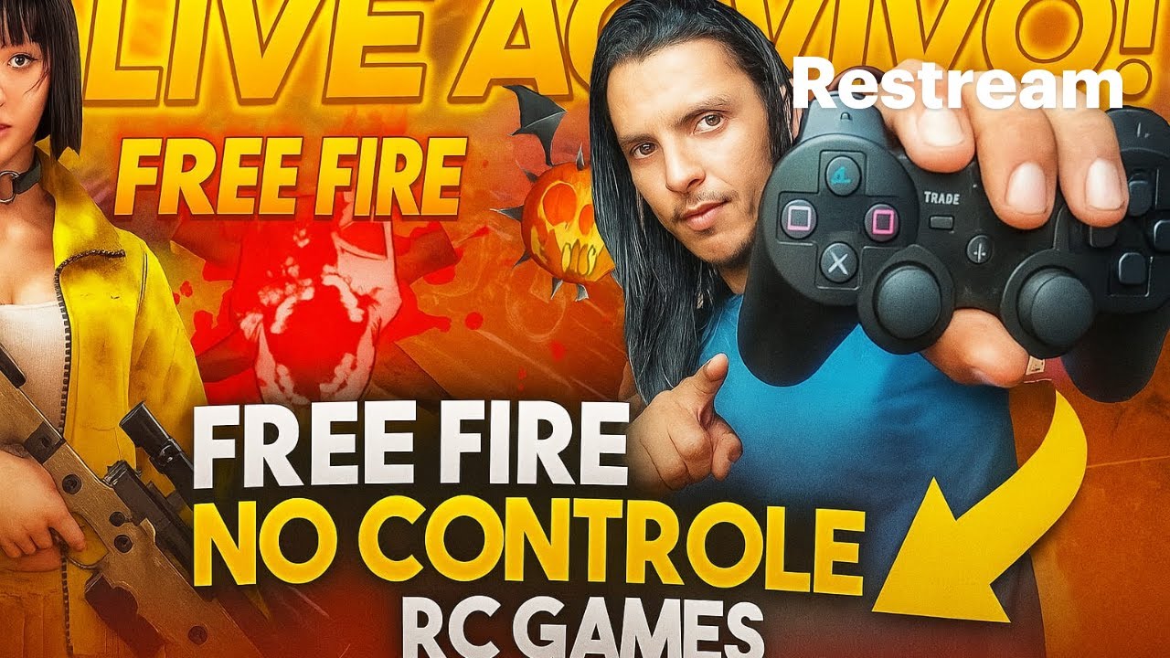 Jogando freefire com controle de ps3