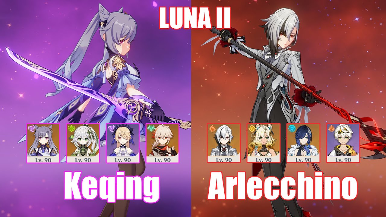 C6 Keqing & C0 Arlecchino Vaporize | Spiral Abyss 6.1 Luna II | Genshin Impact