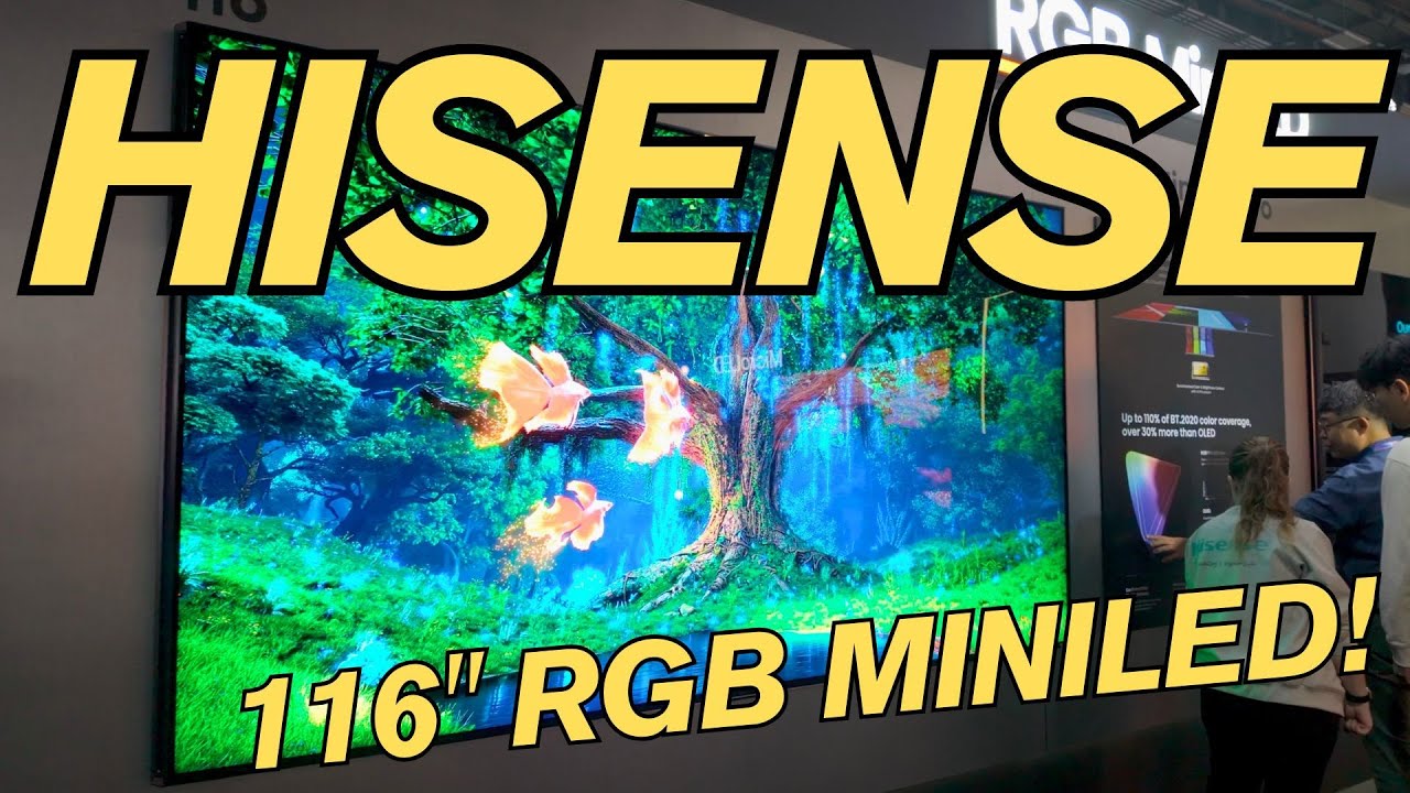 Hisense Showed up HUGE at CES 2026 | 116-Inch RGB MiniLED