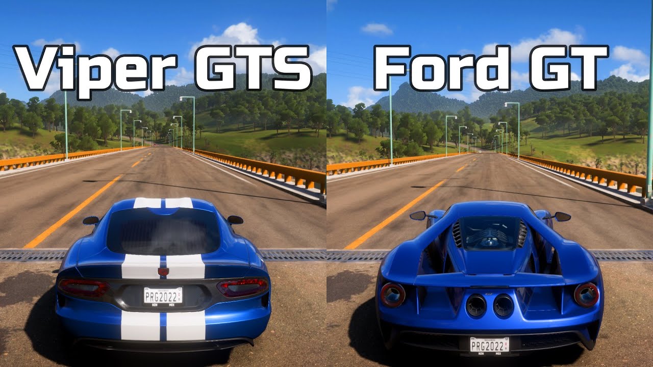 Forza Horizon 5: Dodge SRT Viper GTS vs Ford GT - Drag Race