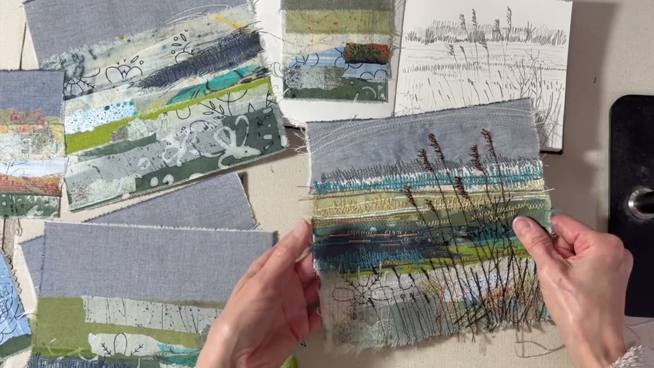 Hand Stitching in textile art