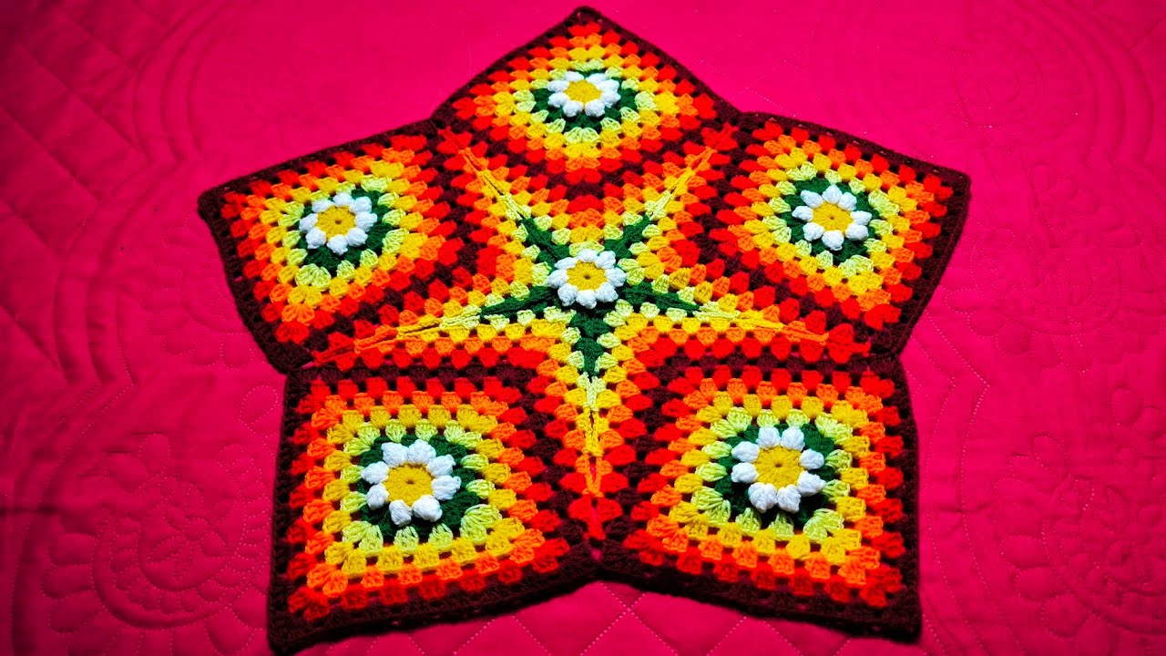 WOW 🔥 Crochet Design ( Thalposh/Table Cloth/Doily ) in Hindi & Urdu - Woolen Crochet Pattern 276