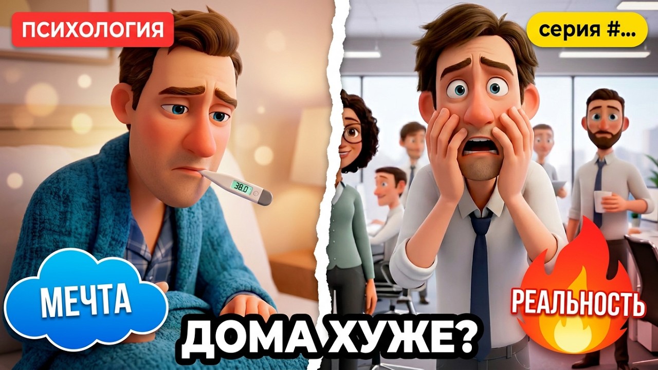 🤒 ДОМА ХУЖЕ, чем на работе | И это вся твоя жизнь| Психология #15