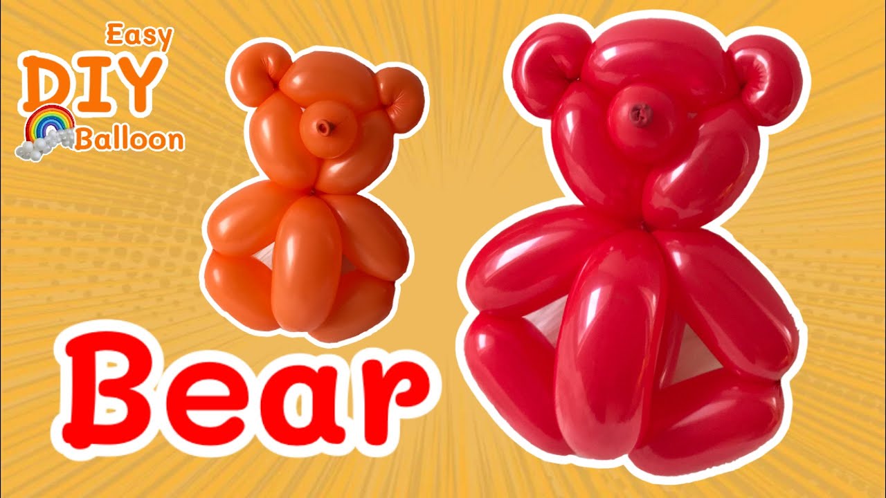 Teddy Bear-Balloon Animals Easy DIY BalloonBoneka Beruang-Balon Hewan Balon DIY yang Mudah