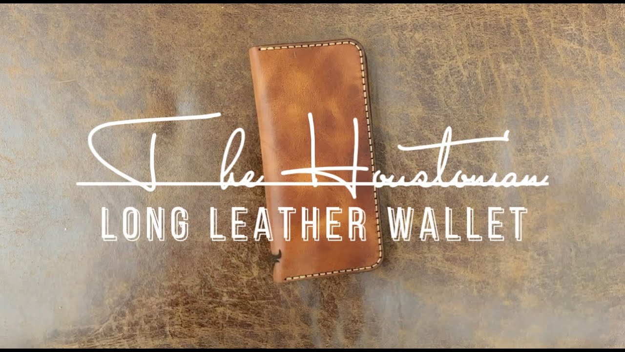 Mens Long Wallets - The Houstonian Long Leather Wallet by Bull Sheath Leather - Wallets for Men