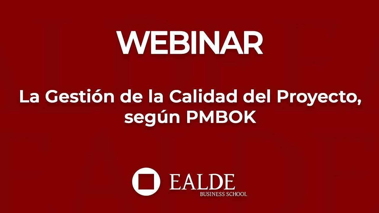 La Gestión de la Calidad del Proyecto, según PMBOK