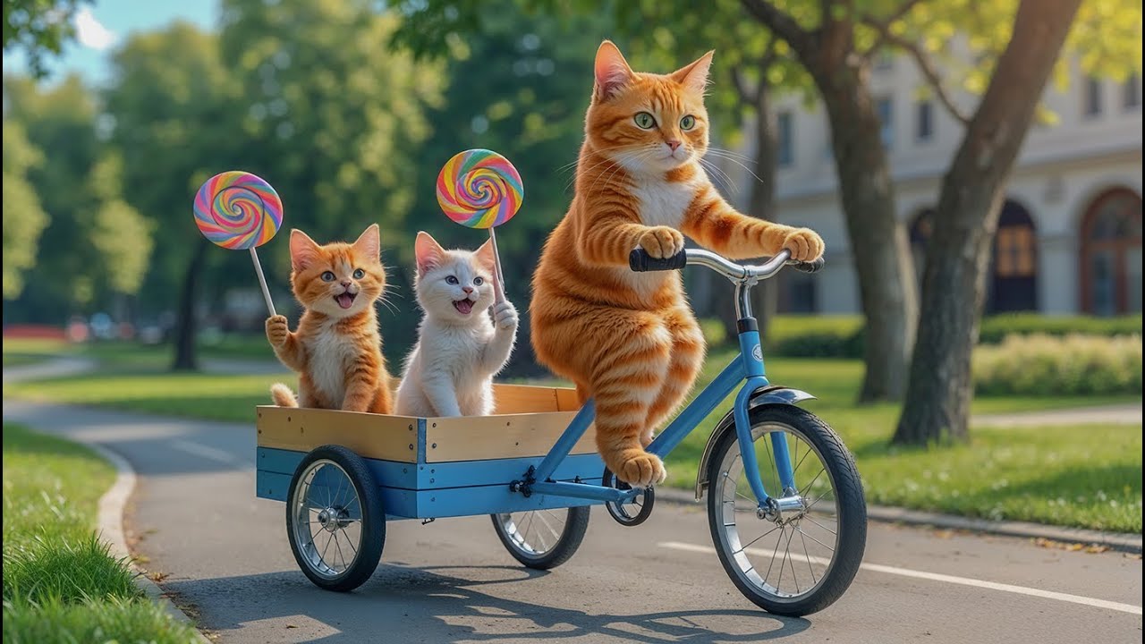 Kitten Help Mama Cat Harvest Cabbage Heartwarming Story & Makes Tiger Hat For Kittens At Home 🐾🧶🥚