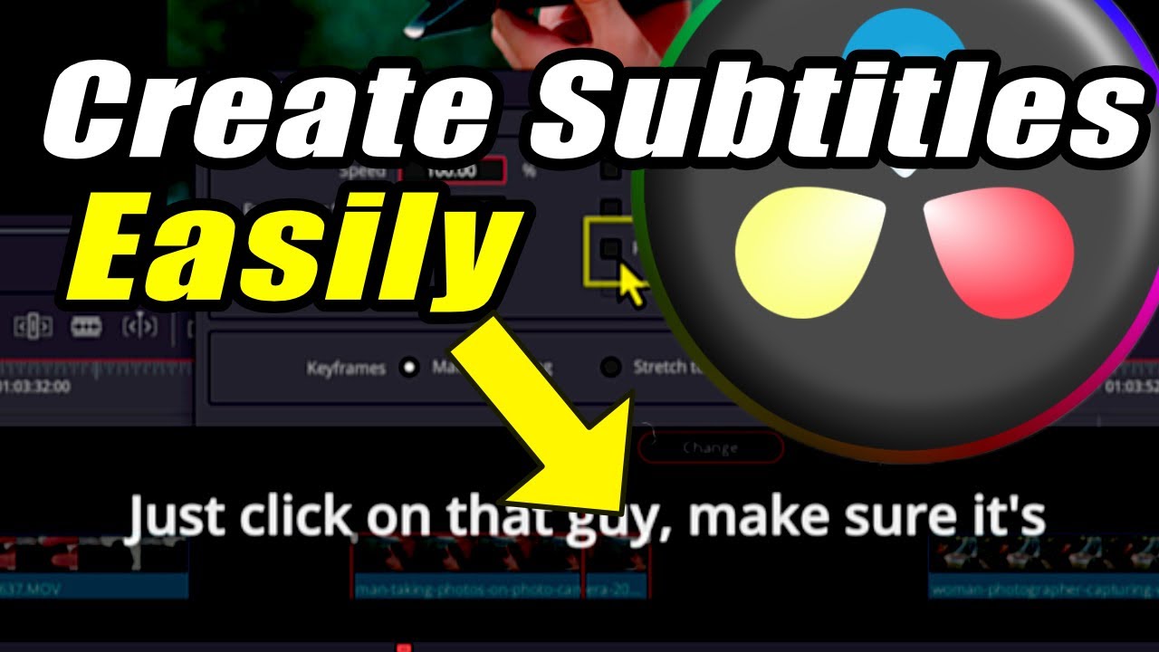 How To Add Subtitles Fast In DaVinci Resolve 20