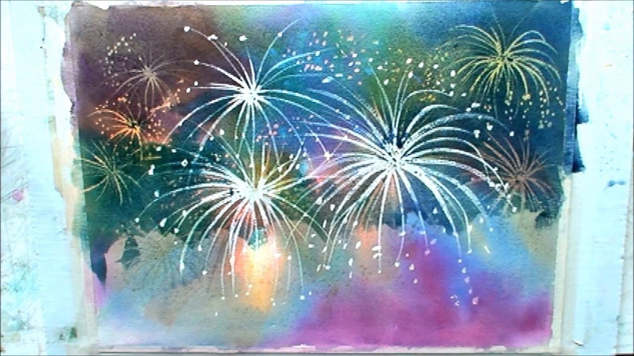 How to paint fireworks part 2