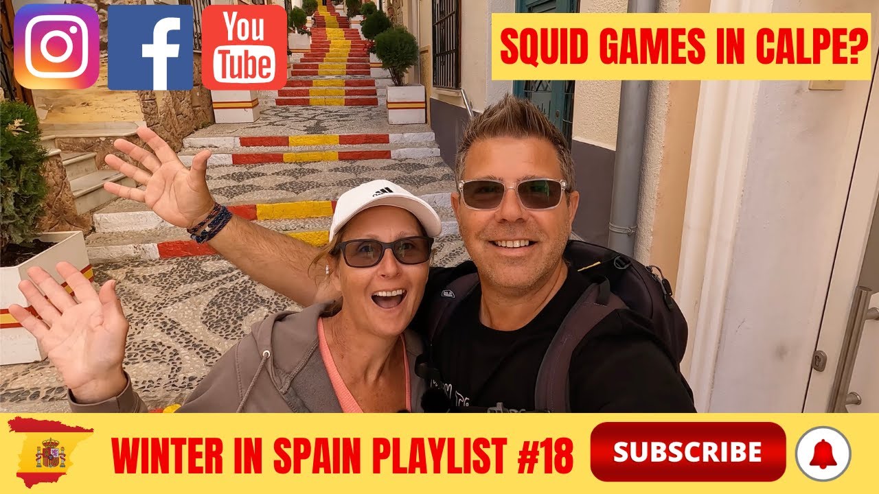 WINTER VANLIFE IN SPAIN - CALPE OLD TOWN #squidgame
