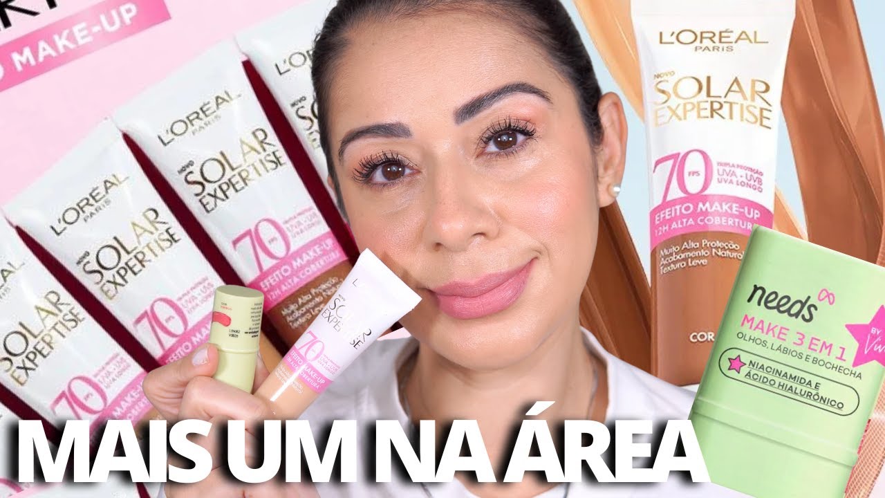 PROTETOR Com COR Efeito MAKE Da L'OREAL EXPERTISE e BLUSH STICK NEEDS | NOVIDADE de FARMÁCIA