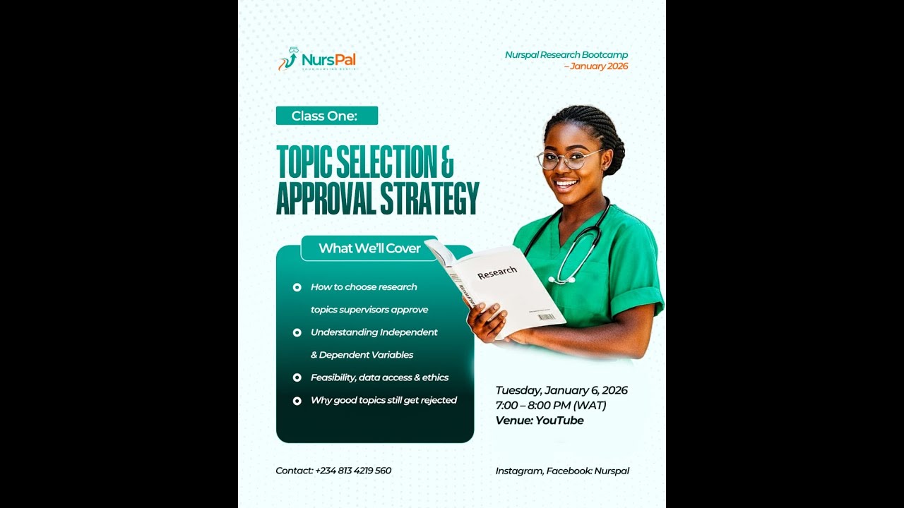 NURSPAL RESEARCH BOOTCAMP Session 1