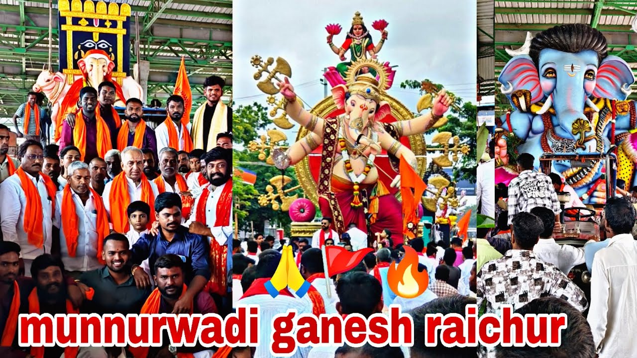 munnurwadi ganesh raichur 🙏🚩/ jajal nagar ganesh / brb batch ganesh / raichur all ganesh 🚩🙏 raichur 