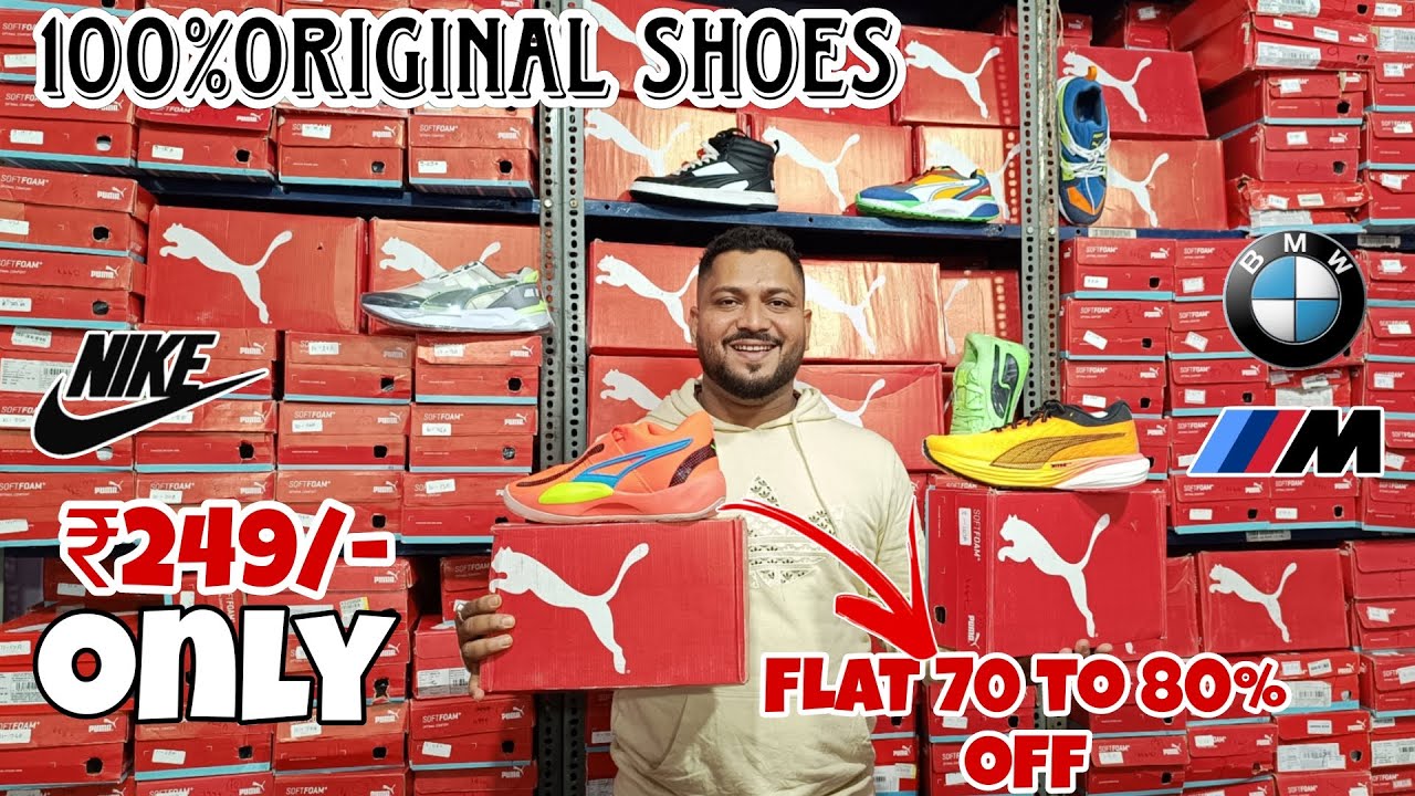 100% original shoe ₹249😱|| branded shoes jack&jons flipflop|| Puma shoes|| Branded shoes in Mumbai