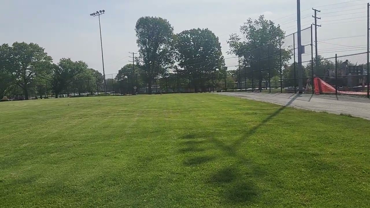 BMBL Mackey Field Project - May 19, 2023, Warning track and field grading complete