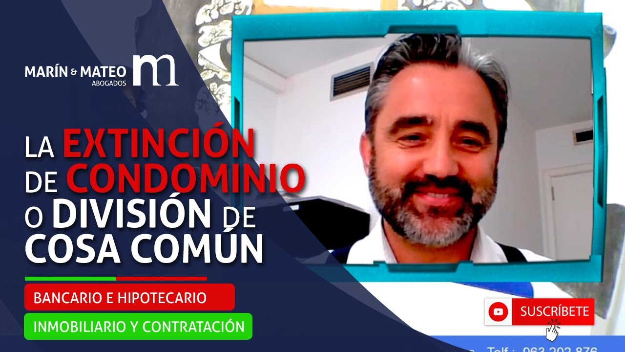 La EXTINCIÓN de CONDOMINIO o DIVISIÓN de COSA COMÚN