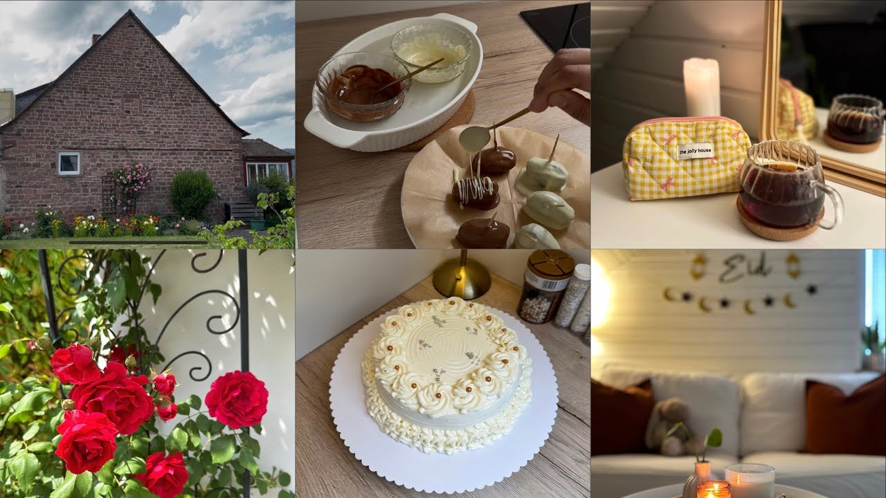 Last minute Eid preps | Cleaning and Decorating | Eid deserts | Self care | Daily Life In Germany 🏡