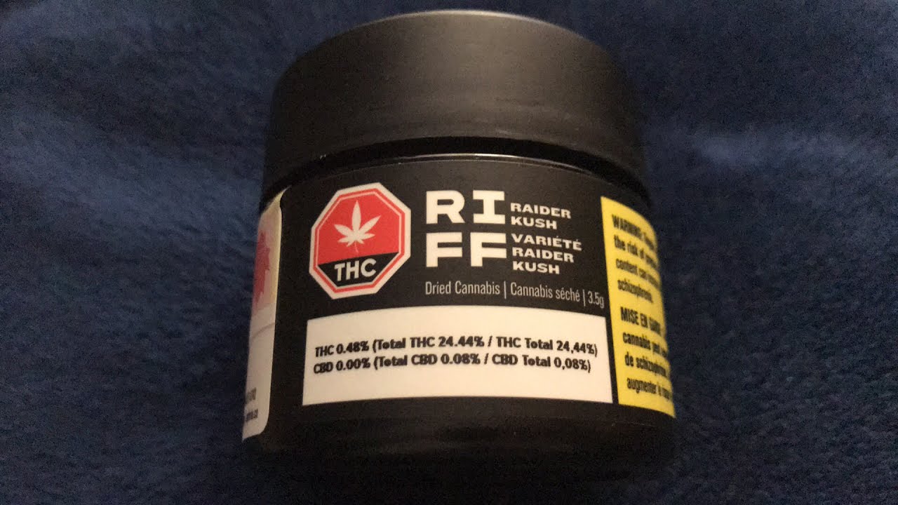 RIFF RAIDER KUSH INDICA 3.5 g 24.44% THC 0.08% CBD 😯 #SmokeWeedEveryDay 😋