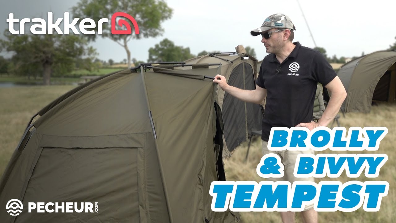 Brolly et bivvy Trakker Tempest