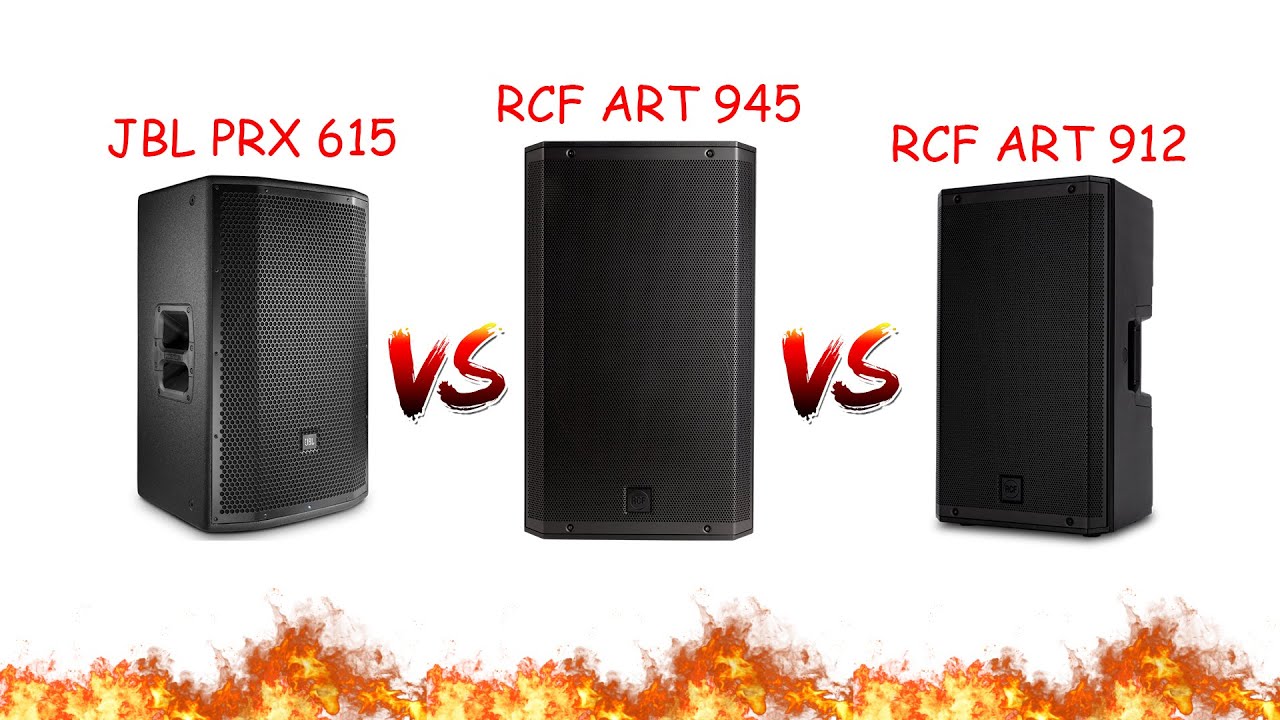 RCF ART 945 vs RCF ART 912  vs JBL PRX 615 vs   Speaker comparison Сравнение акустических систем