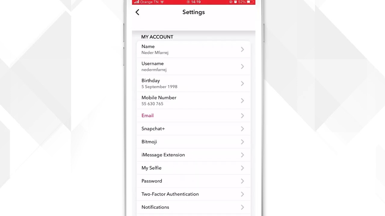 How to secure my Snapchat account
