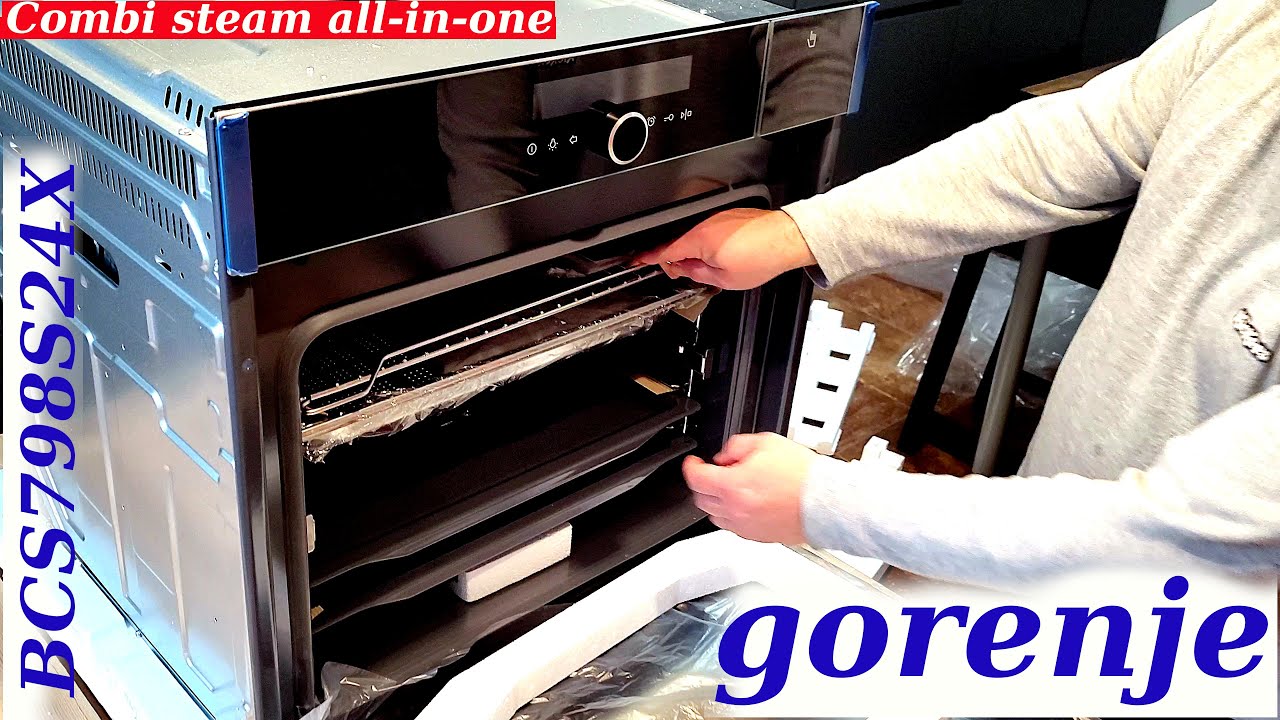 Gorenje - Built In Combi Steam Oven, 60 cm, BCS798S24X with SousVide  function and ProCook modul.