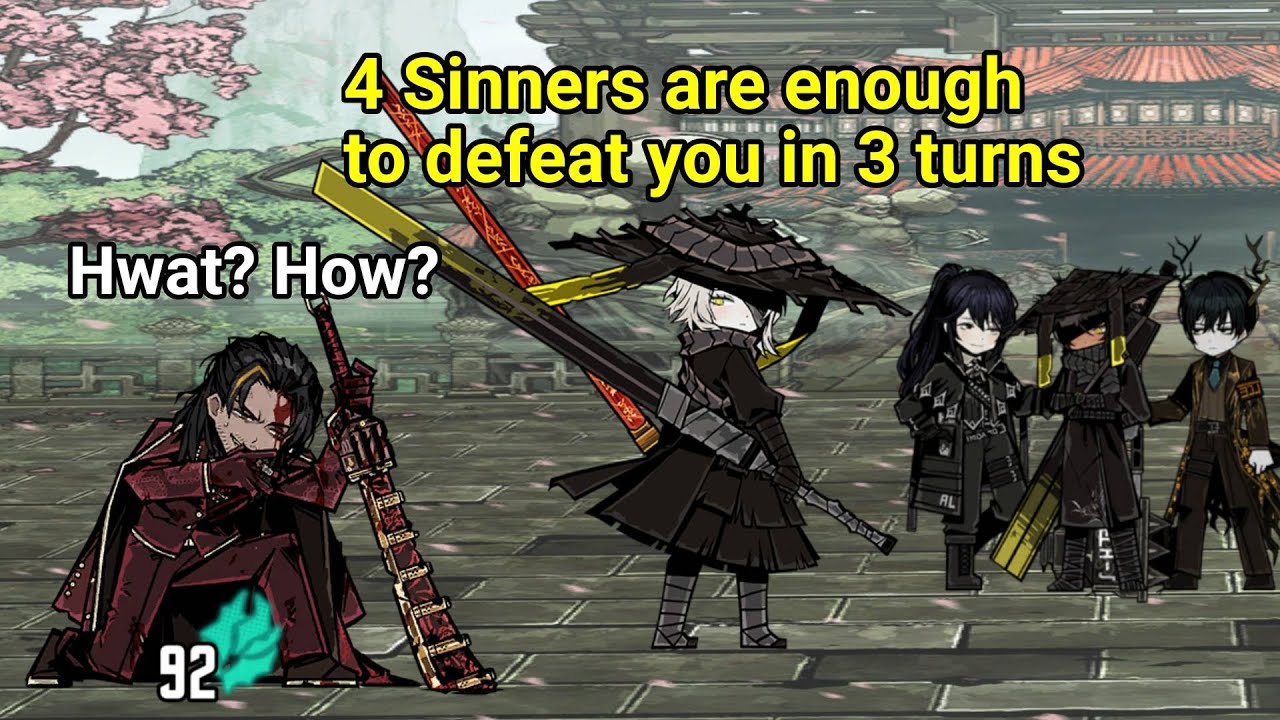 Lei Heng in 3 turns using only 4 Sinners [Limbus Company]