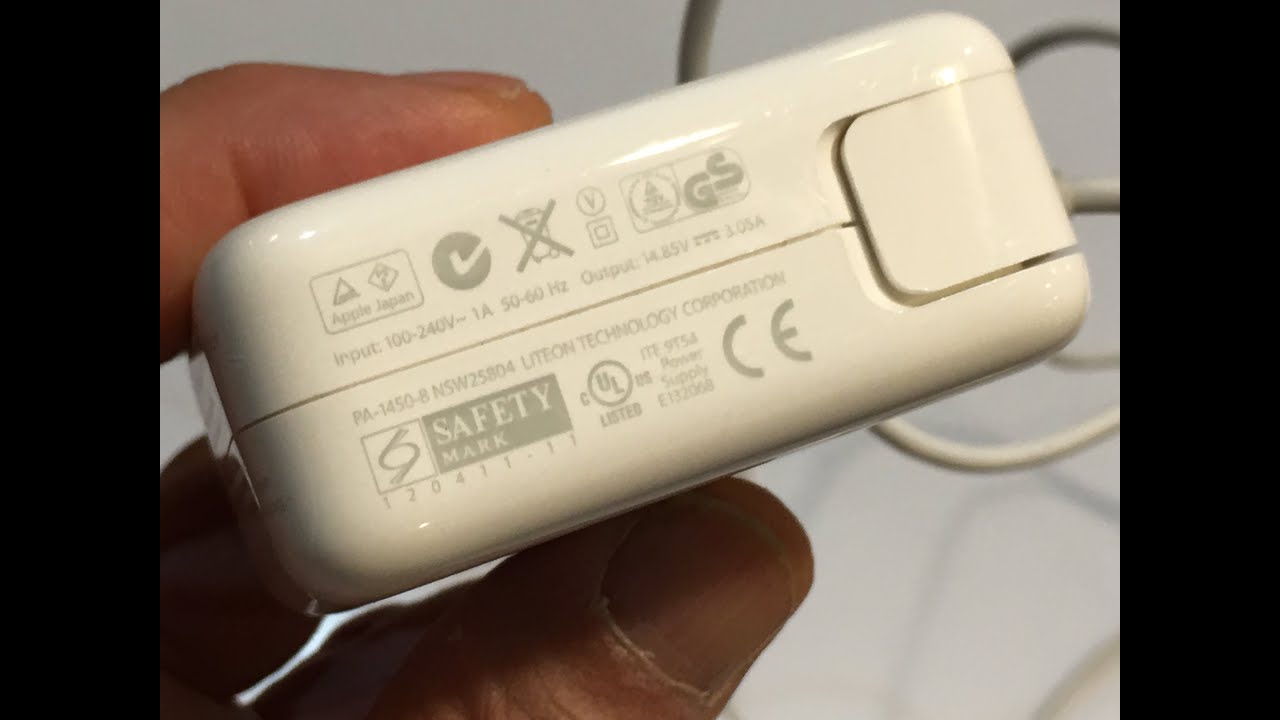 Breaking Open Tear Down Look at inside Apple 45W Magsafe 2 Power Adapter for mac pro etc.  MD592LL/A