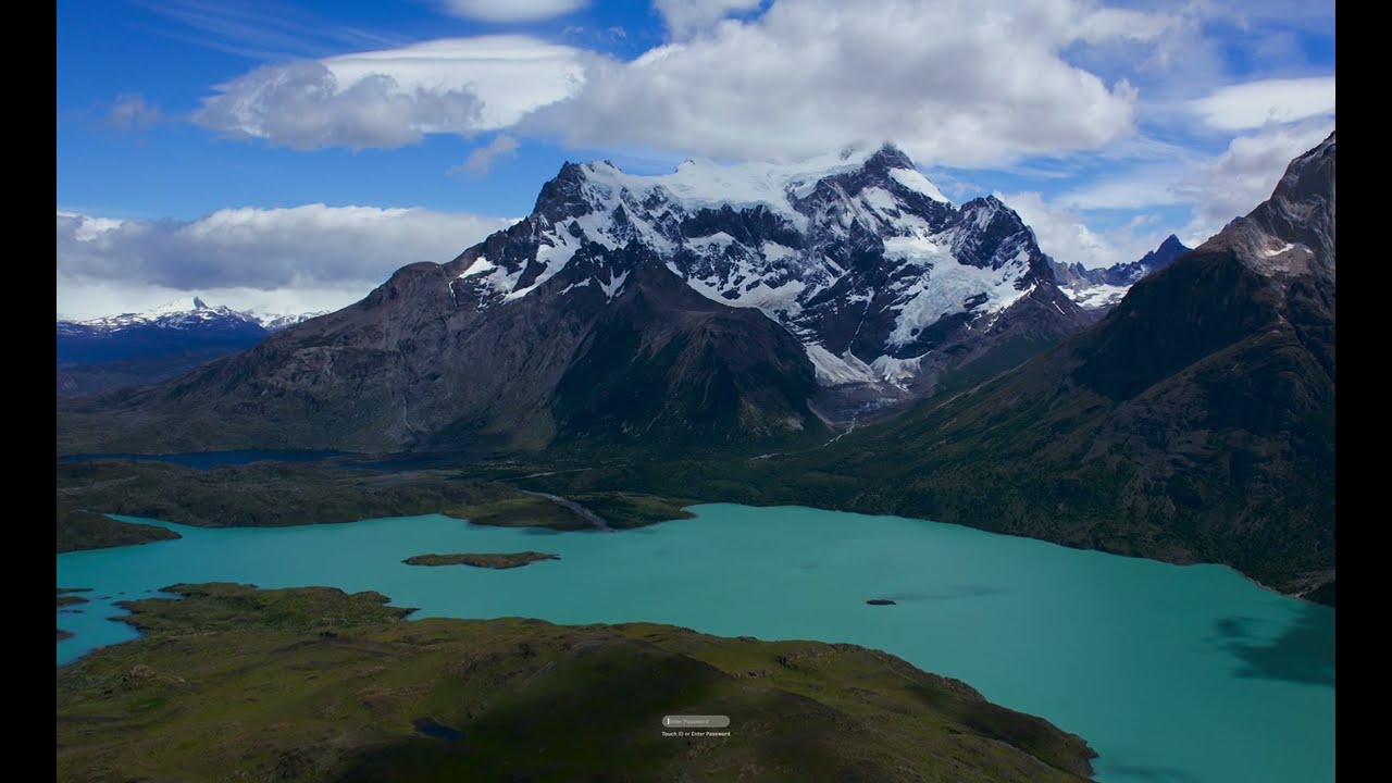Patagonia Lake Tranquility: Dual Delight for Mac OS Sonoma & Apple TV Live Wallpaper