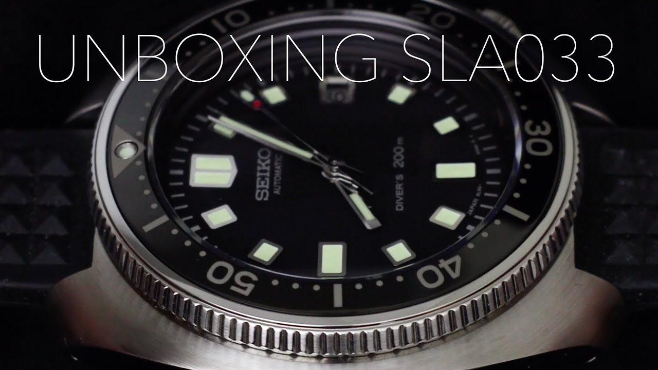 Unboxing the Seiko SLA033