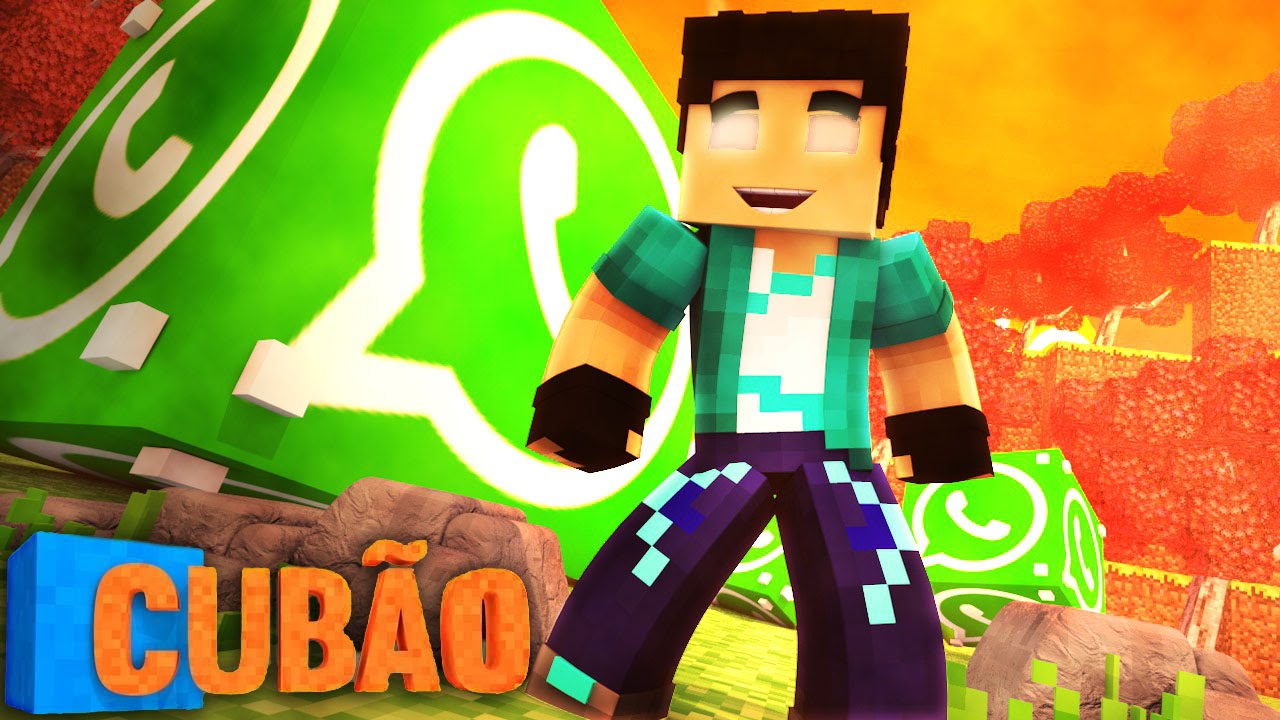 Minecraft: CUB&Atilde;O DO WHATSAPP!! - Lucky Block PVP