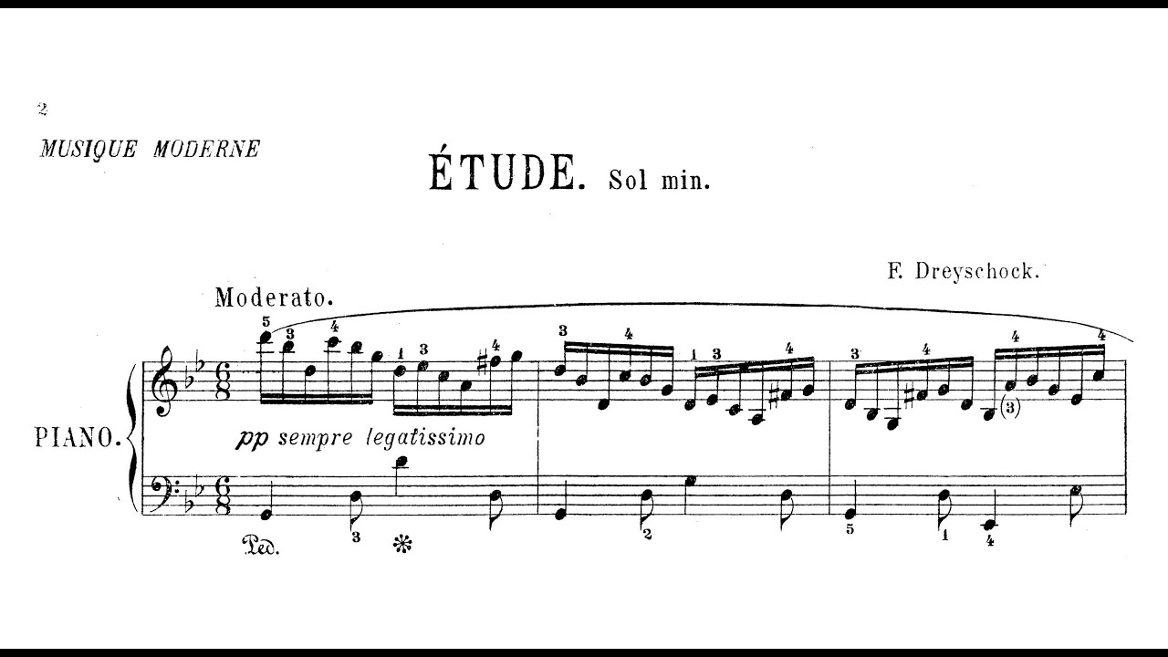 Felix Dreyschock - Etude in g minor