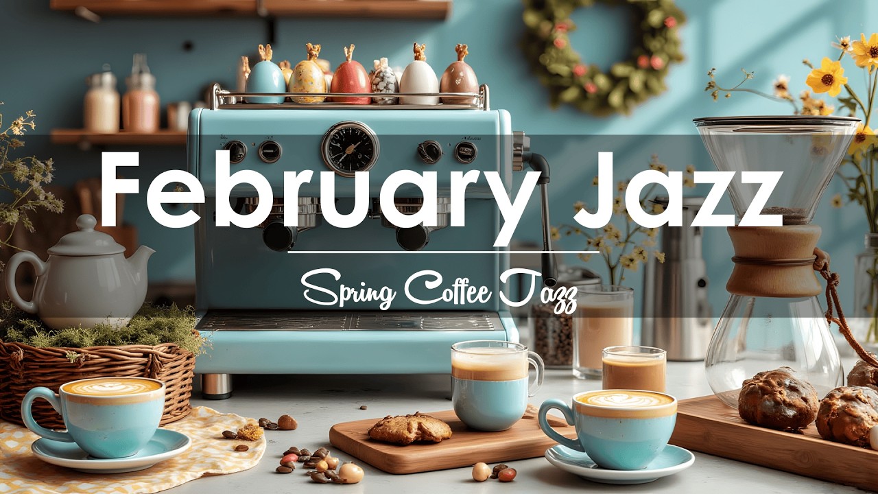 Relaxing Jazz Coffee ☕ February Jazz & Bossa Nova for Productive Work & Study