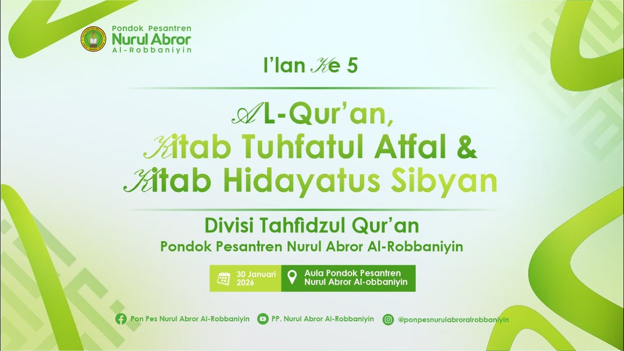 🔴  LIVE - I'LAN AL-QUR'AN & KITAB KE-5 - DIVISI TAHFIDZUL QUR'AN