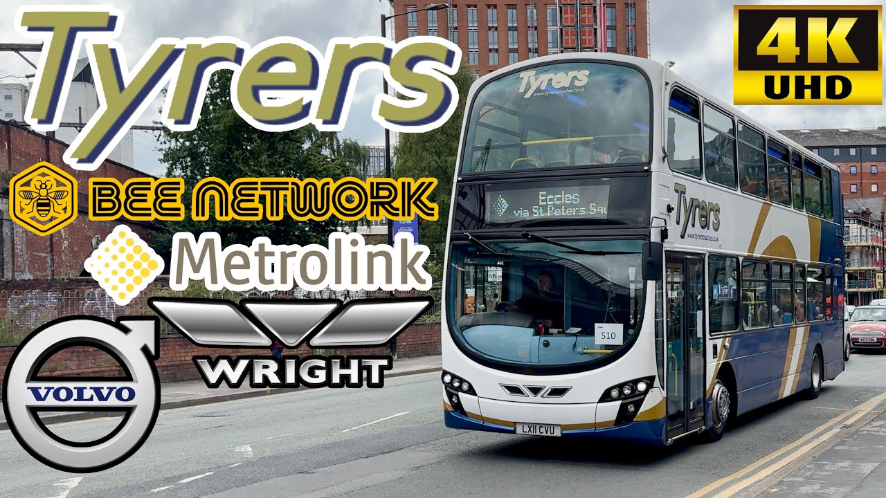 [Tyrers Coaches Metrolink Replacement: Eccles to MediaCityUK & Piccadilly] Wright Gemini2 Volvo B9TL