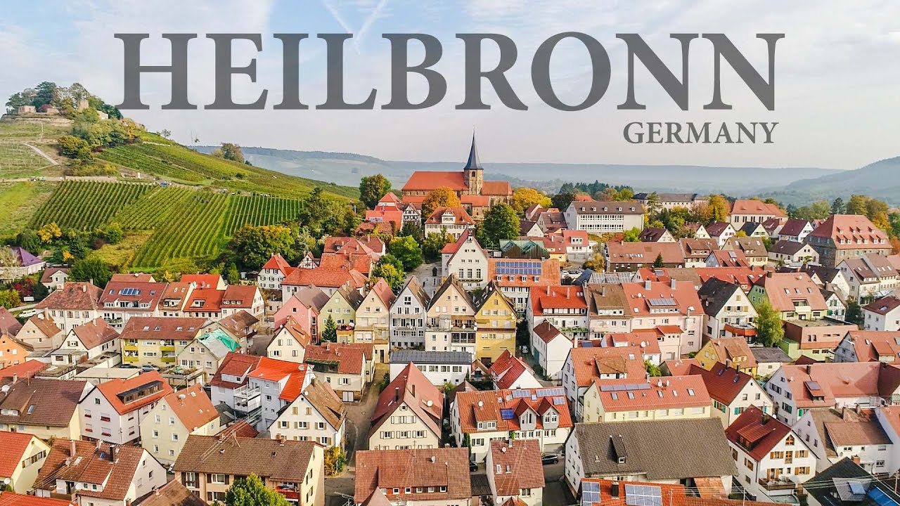 Хайльбронн город в Германиии съемки дроном 4К \ Heilbronn Germany city aerial drone 4K by Smakadron