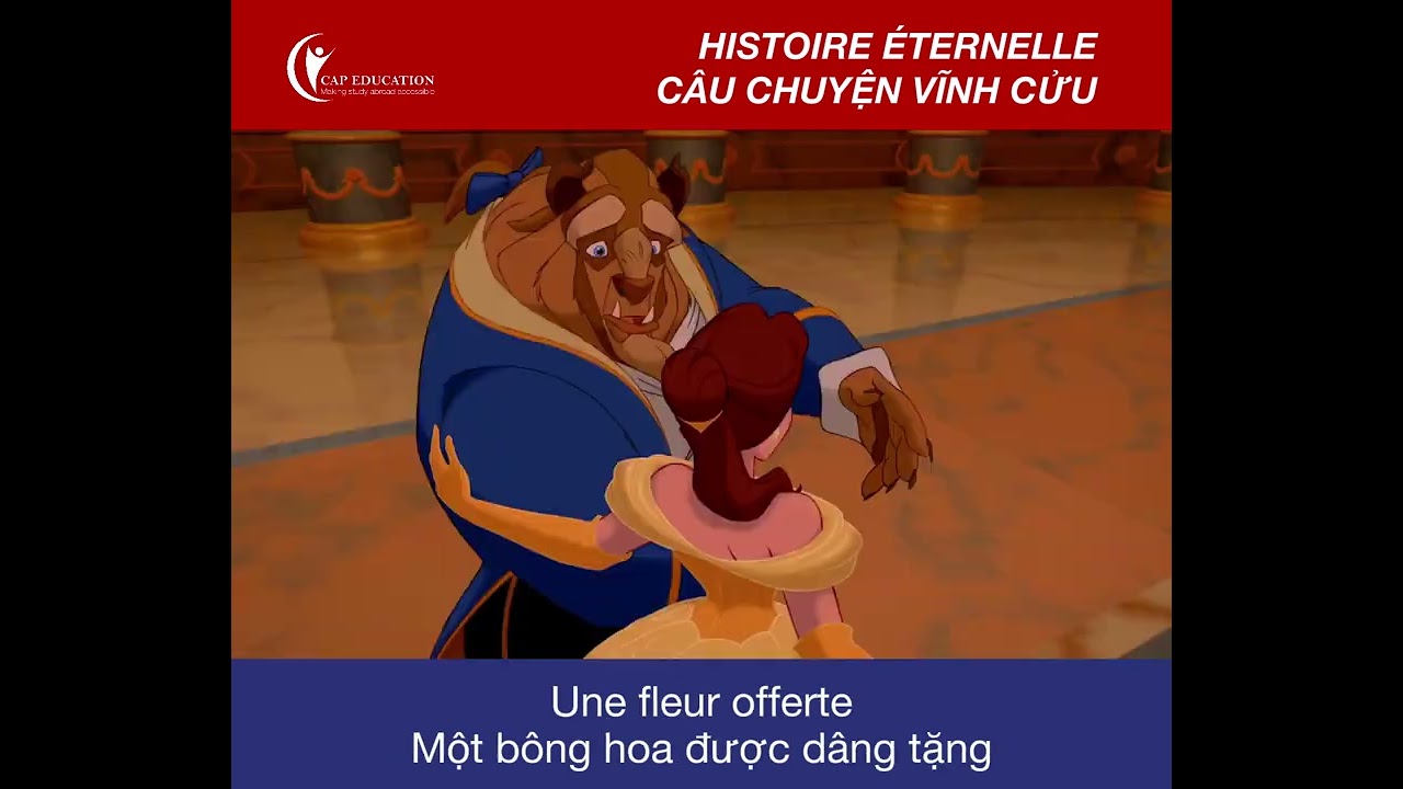 Học Tiếng Pháp Qua Bài Hát Histoire Éternelle - La Belle Et La Bête | CAP FRANCE