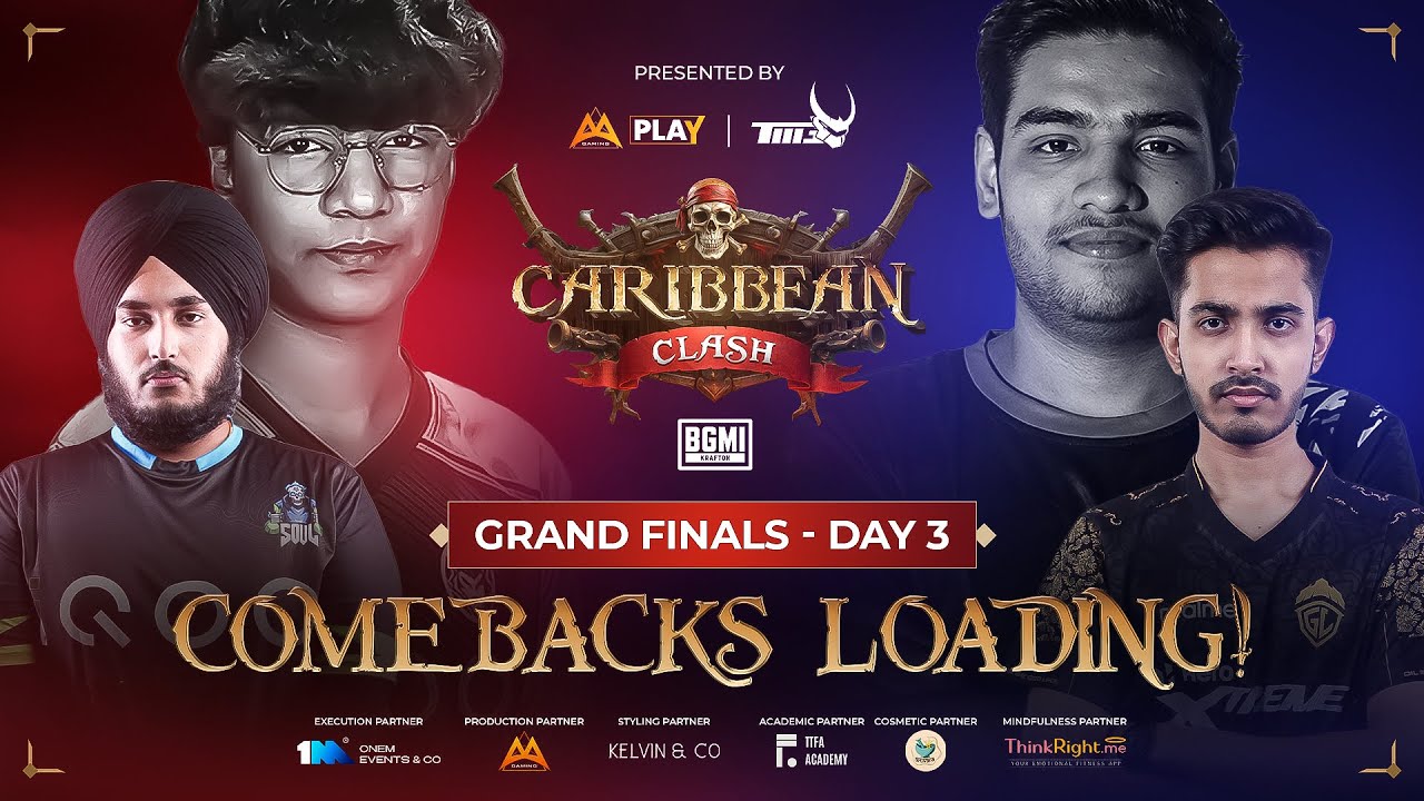 Caribbean Clash | Grand Finals D3 | BGMI | Ft. iQOO SouL, Godlike, Likitha Esports