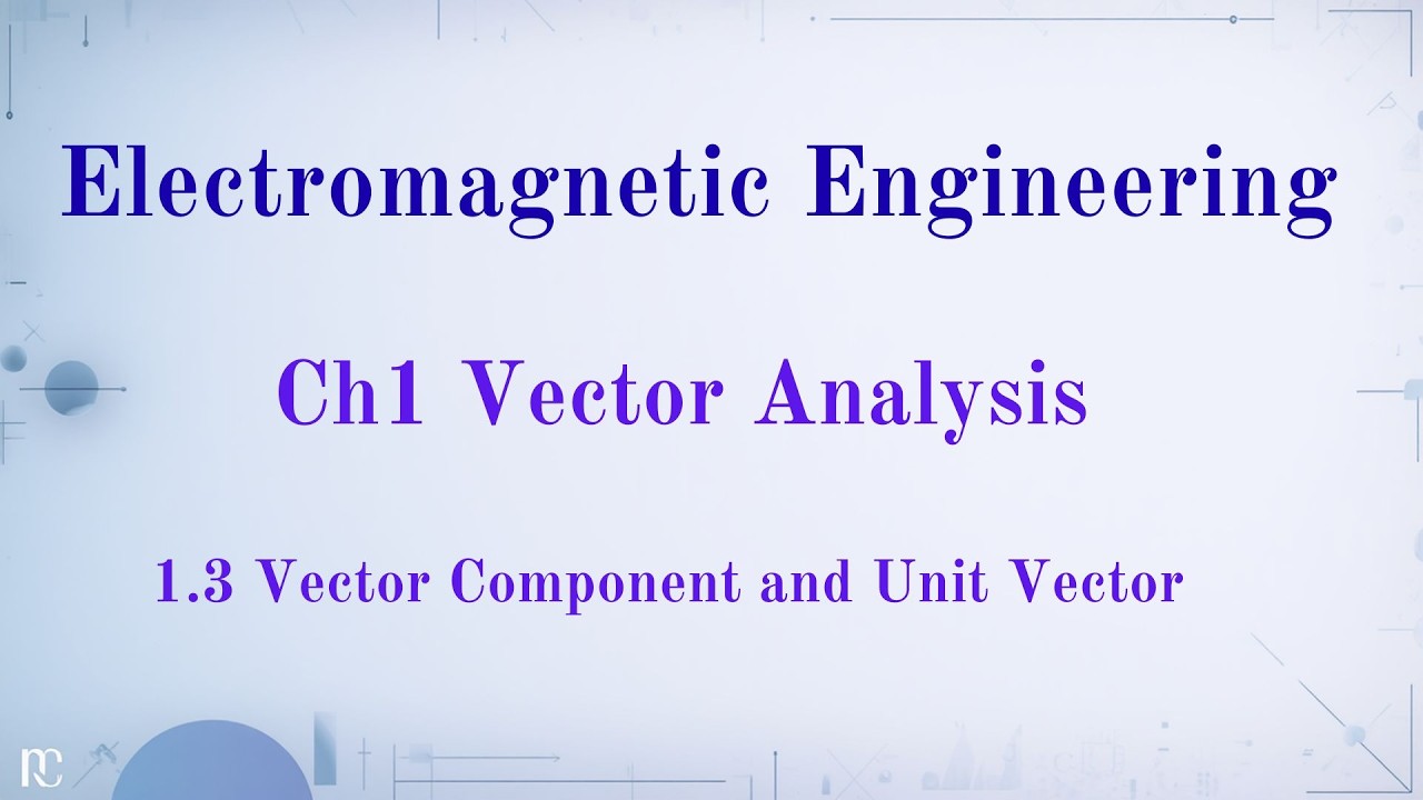 1 3 Vector Component and unit vector