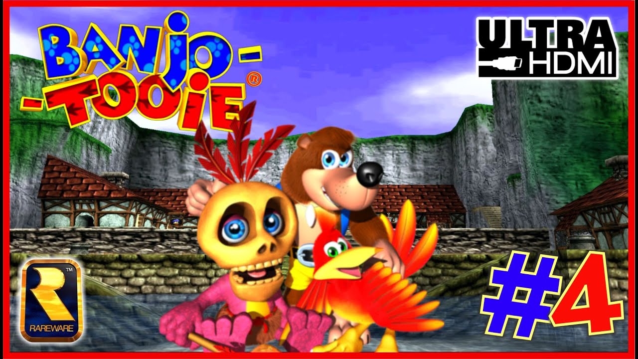 BANJO-TOOIE 100% Walkthrough N64 UltraHDMI Part 4 JOLLY ROGER'S LAGOON 100% Collectibles & Cutscenes