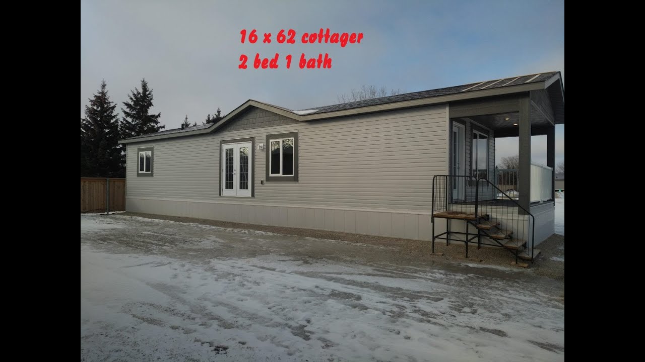 New Mobile home for sale av-671 16 x 60 with front cottage porch, 2 bedroom 1 bath, (992 sq,ft).