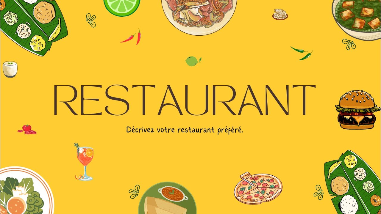 DELF A2 Production Orale | Monologue Suivi RESTAURANT | Describe your Favorite Restaurant in French|