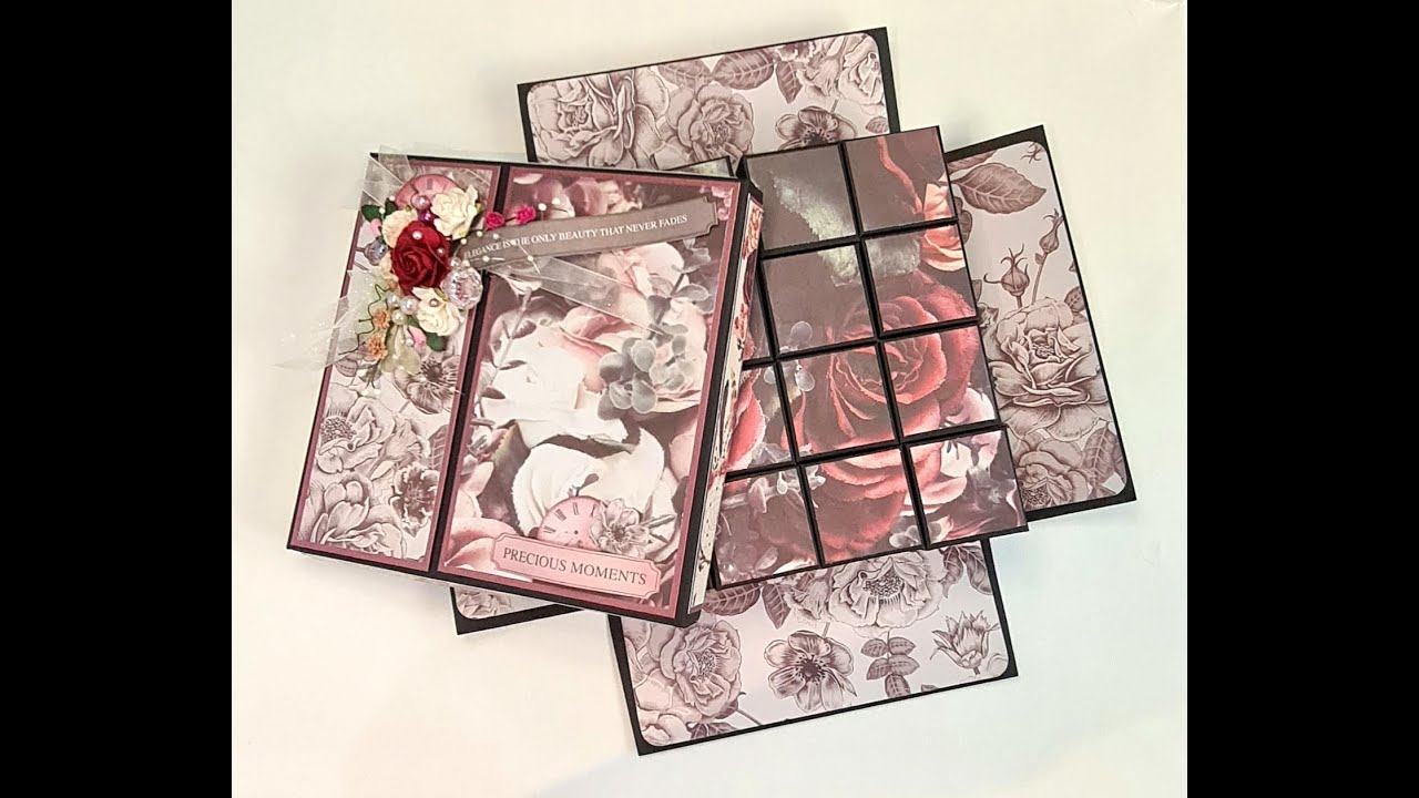 Create with me an exploding box, filled with mini exploding boxes. A perfect chocolate gift box.