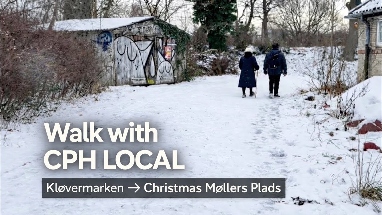 Snowy Walk in Copenhagen 2026 🇩🇰 | Kløvermarken to Christmasm Møllers Plads | POV Walking Tour