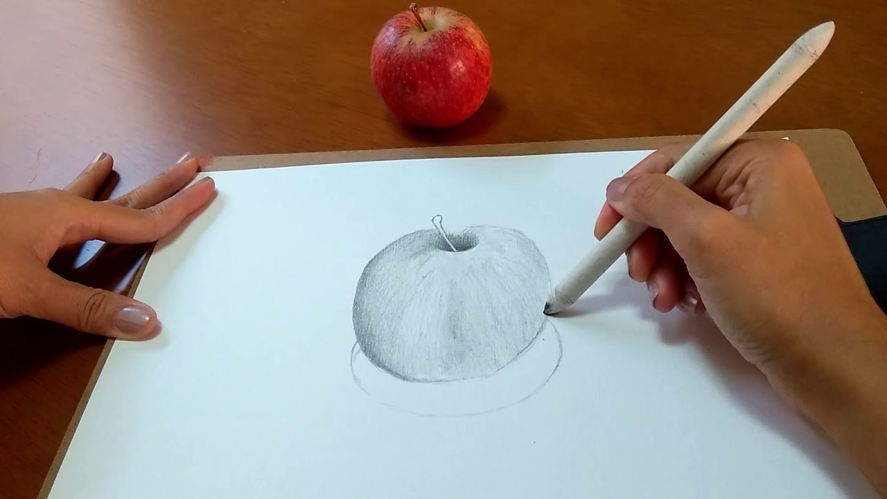 Desenhando uma maçã#3 Drawing an apple